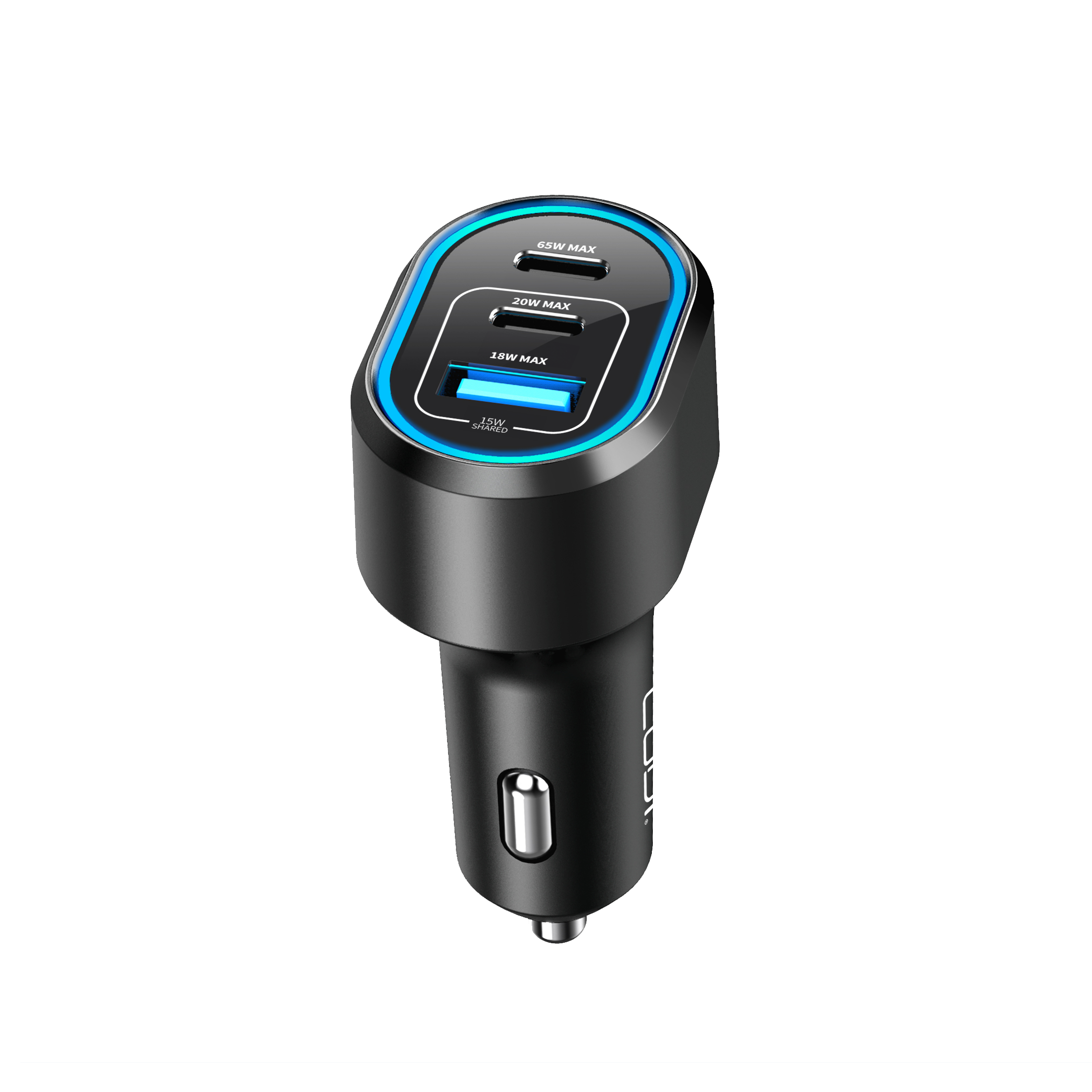 65W Triple Port Car Charger