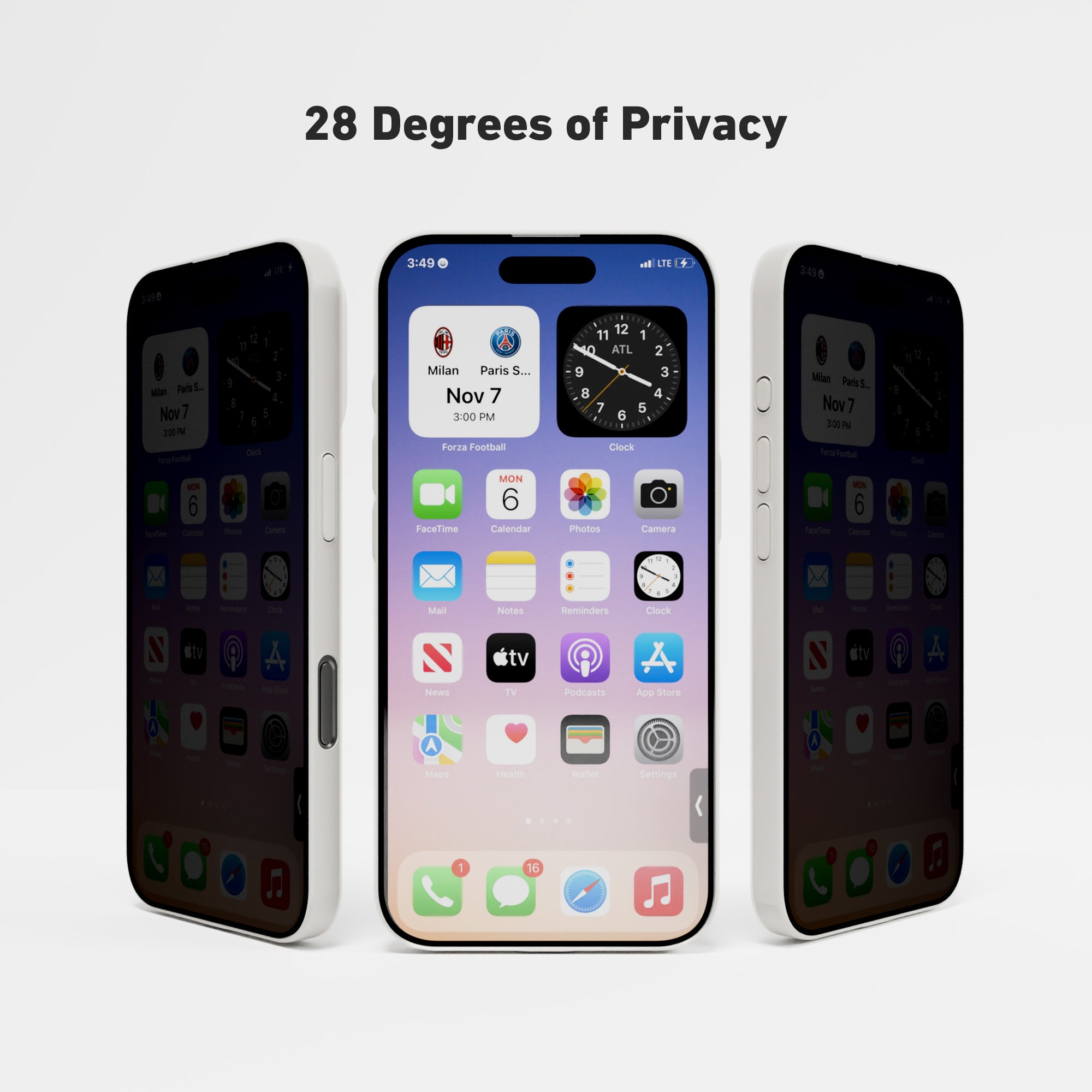 iPhone 16 Privacy Glass Screen Protector