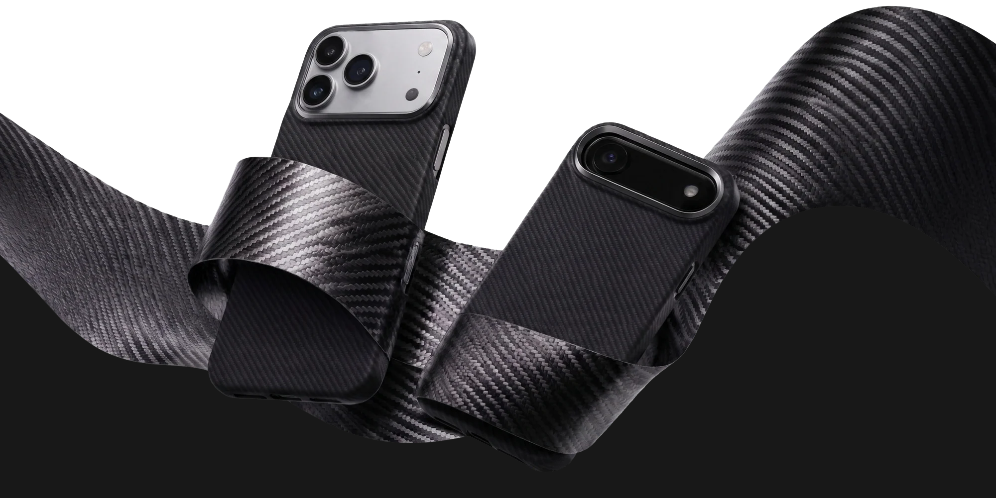 Peel Stealth aramid fiber cases woven into a carbon-fiber ribbon